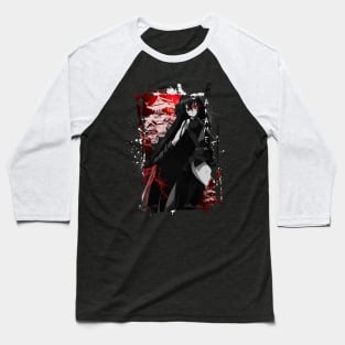 Girl with Blade Baseball T-Shirt